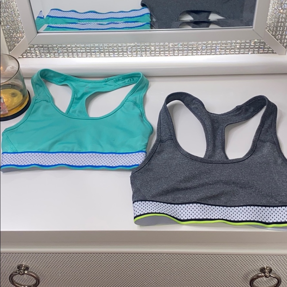 TWO sports bras